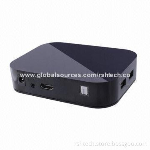 Android Smart TV Box Full HD Media Player, Supports Up to 1,080-pixel HDMI Output